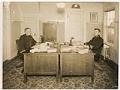 Image of Commandant Freeman and Boatswain Hazard at the Naval Training Station, Seattle, circa 1918