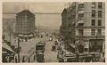 Image of Birds-eye view of intersection at Westlake and Fourth Avenue, Seattle, 1909