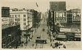 Image of Birds-eye view of Second Avenue looking north, Seattle, 1909