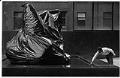 Image of Covered sculpture in downtown Seattle on 