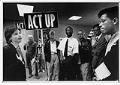 Image of ACT-UP activists in Mayor's office, Seattle, June 28, 1990