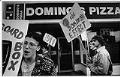 Image of Pro-choice supporters outside Dominoes Pizza, Seattle, October 19, 1989