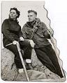 Image of Lloyd and Mary Anderson pose in climbing gear, December 15, 1946