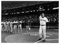 Image of Seattle Mariners coach Lou Piniella and players on field before game, April 6, 1993