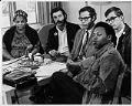 Image of Activists at news conference, Seattle, October 22, 1968