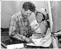 Image of Farrar and June Burn preparing for cruise through San Juan Islands, Seattle, June 1, 1946