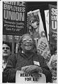Image of Betty Shellman marching in support of health-care reform, Seattle, June 5, 1991