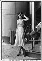 Image of Fashion model posing at Gas Works Park, Seattle, February 16, 1978
