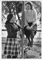 Image of Students modeling preppy high school fashion, Mercer Island, December 4, 1980