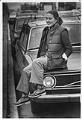 Image of Fashion model in preppy college style, Seattle, December 4, 1980