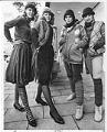 Image of Fashion models posing in downtown Seattle, September 18, 1981