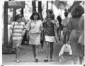 Image of Students wearing varying skirt lengths, Seattle, July 10, 1987