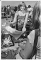 Image of Vendor selling painted t-shirts at Pike Place Market, July 16, 1976