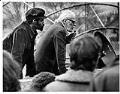 Image of Ron Johnson and John Caughlan at protest rally, Seattle, March 2, 1975