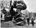 Image of Contractors excavating for Metro Transit tunnel, Seattle, March 17, 1987