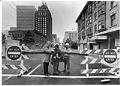 Image of Ceremonial reopening of Pine Street during transit tunnel construction, Seattle, November 1, 1987