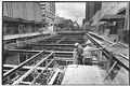 Image of Tunnel construction along Pine Street, Seattle, July 22, 1987