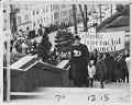 Image of Father John Lynch leading marchers to St. James Cathedral, Seattle, March 16, 1965