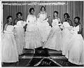 Image of Washington Rhinestone Club débutantes at annual ball, Seattle, December 14, 1957