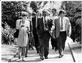 Image of Norm Rice and others touring the proposed Seattle Commons site, August 10, 1993