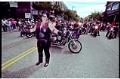 Image of Dykes on Bikes at start of Pride parade, June 27, 1993