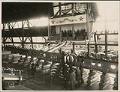 Image of Keel laying ceremony for battleship Nebraska at Moran Brothers shipyard, Seattle, July 4, 1902