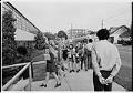 Image of White students arriving at Meany Middle School, Seattle, September 6, 1972