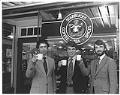 Image of Starbucks founders posing outside their store, Seattle, February 1979