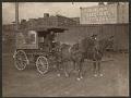 Image of Crescent Manufacturing Company wagon with horses and driver, Seattle, circa 1900