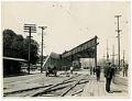 Image of West Spokane Street Bridge base under construction, Seattle, May 20, 1924