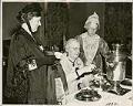Image of Three women in costume at Founders' Day Ball, Seattle, November 1939