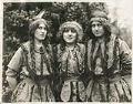 Image of Three young women posed in redface for Founders' Day Ball, Seattle, November 13, 1911