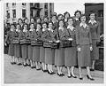 Image of Meter Maids wearing Pacific Outfitting Company uniforms, Seattle, November 26, 1957