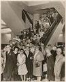 Image of Crowd on escalator at the Bon Marché department store, Seattle, 1929