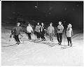 Image of Ski school students and instructor at Snoqualmie Summit, circa 1961