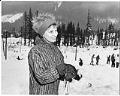 Image of Skier at Snoqualmie Summit, circa 1961