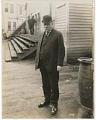 Image of David Rodgers at Skinner & Eddy Corporation shipyard, Seattle, circa 1918