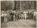 Image of Carrie Rodgers and spectators at SS Edmore launch, Seattle, May 24, 1919