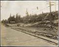 Image of Alki Avenue during regrade, Seattle, July 21, 1913
