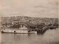 Image of Steamship moored at Oregon Improvement Company Dock B, Seattle waterfront, circa 1890