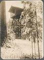 Image of Lookout in snow at Beaux Arts Village, circa 1910