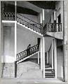 Image of Pine Street entrance stairway to Public Market, Seattle, circa 1930