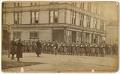 Image of Militia lined up during anti-Chinese riot, Seattle, February, 1886