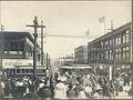 Image of Pike Street, looking east from west of Second Avenue, Seattle, 1904