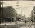Image of Third Avenue, looking south from Pike Street, Seattle, circa 1900<br />