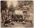 Image of National Guard of Washington officers posing after the fire, Seattle, June 1889