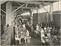 Image of Women cleaning strawberries at Spokane Street terminal, Seattle, circa 1921