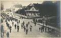 Image of Washington National Guard 1st Infantry Regiment parade to Alki Point, West Seattle, May 13, 1886