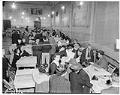 Image of Japanese Americans registering for exclusion, Seattle, April 26, 1942