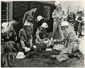 Image of HDIR members in first aid drill, Seattle circa 1941